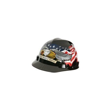 Msa MSA 10124207 Hard Hat, Fas-Trac Suspension, Polycarbonate Shell, Black 10124207